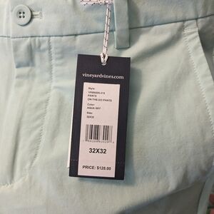 Vineyard Vines OTG pants 32x32 ice blue color
